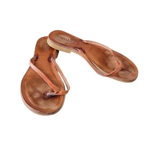Cocobelle Tan Thong Sandals